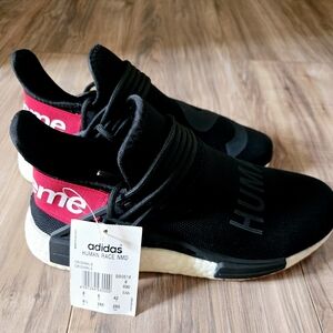 SUPREME × ADIDAS × HUMAN RACE TRIPLE BLACK SNEAKERS SHOES SIZE 8.5